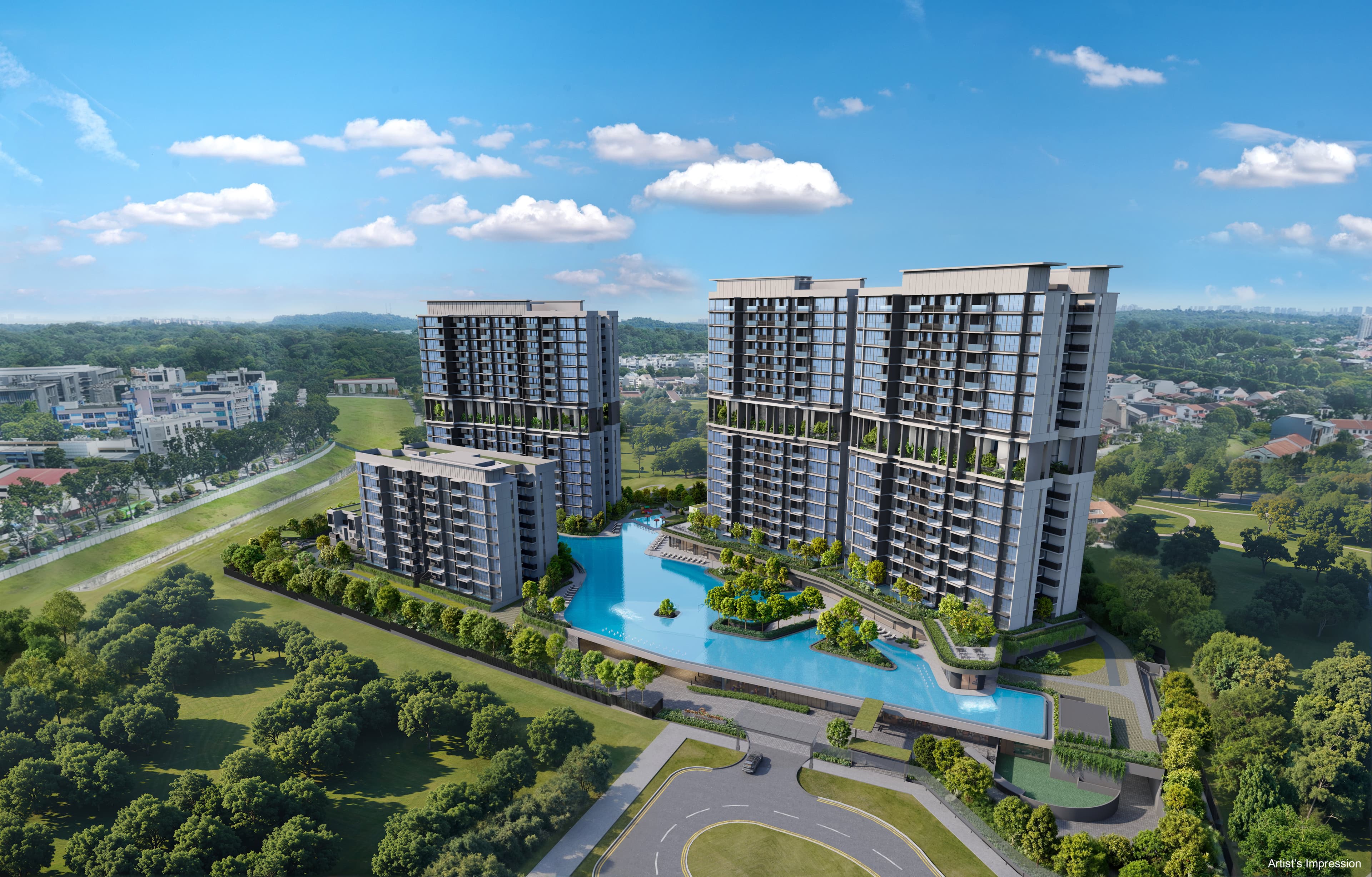 Lentor Gardens Residences aerial