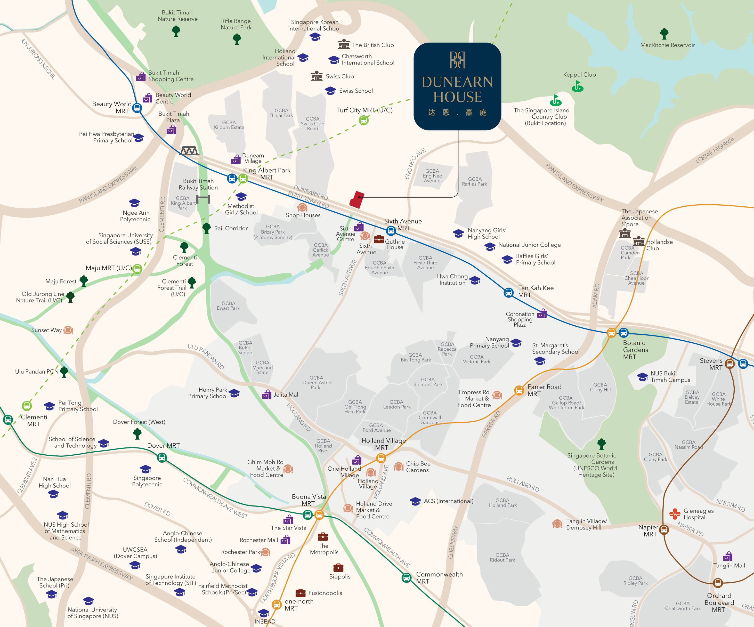 Dunearn House location map