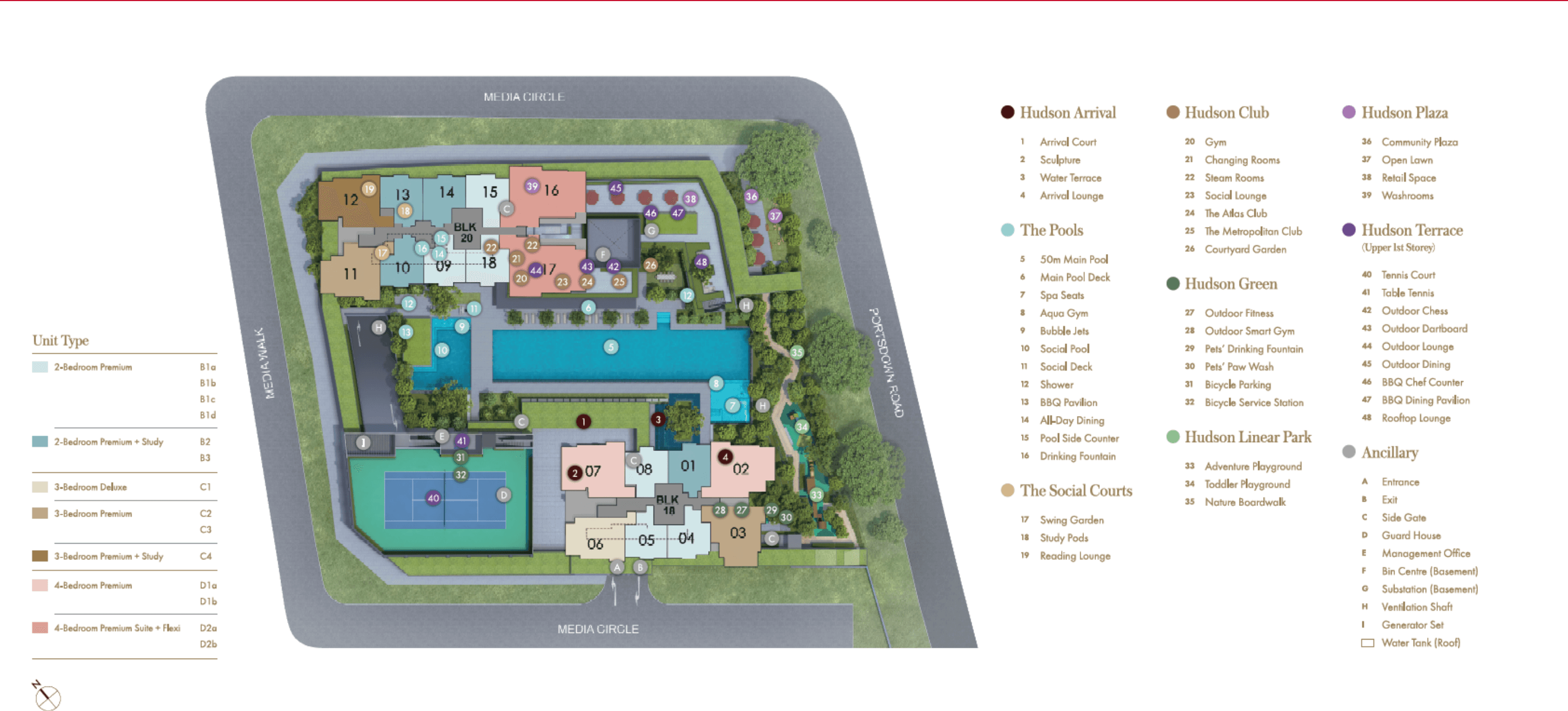 Hudson Place Residences site plan