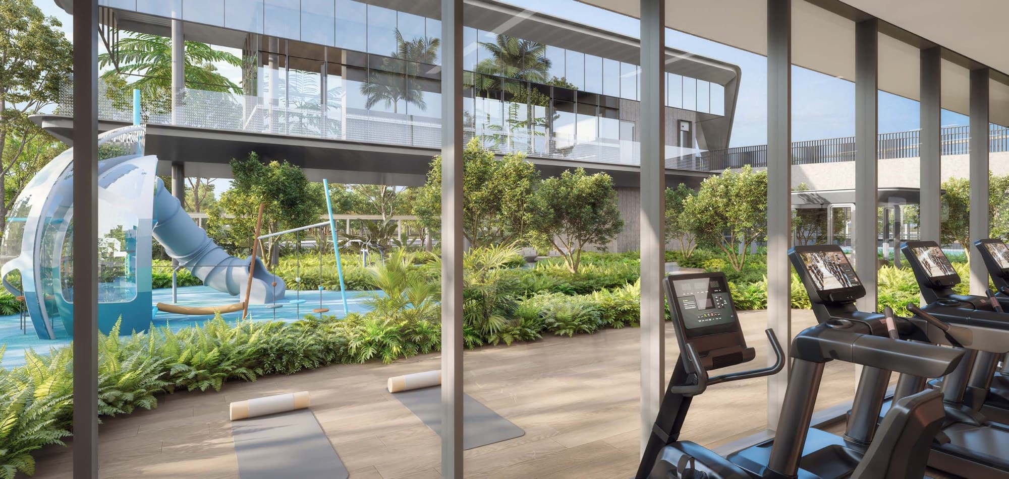 Vela Bay — landscaped pavilion and lounge