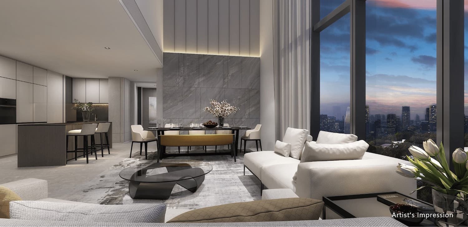 Lucerne Grand — living and dining interior